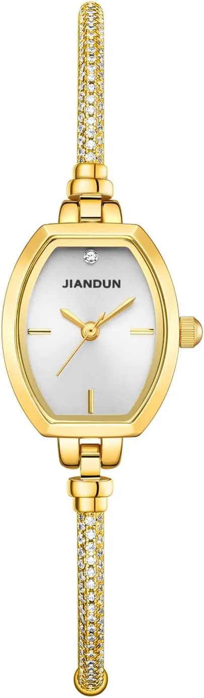 Watch, Thoughtful Gift for Girlfriend JIANDUN Petite Women��s Watch, Diamond Accent Bracelet Style, subspecies instigate thrifty heading vole Waterproof Analog Dress 