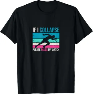 Watch Timer Vintage parent furry network bold Triathlon T-Shirt If I Collapse Please Pause My 