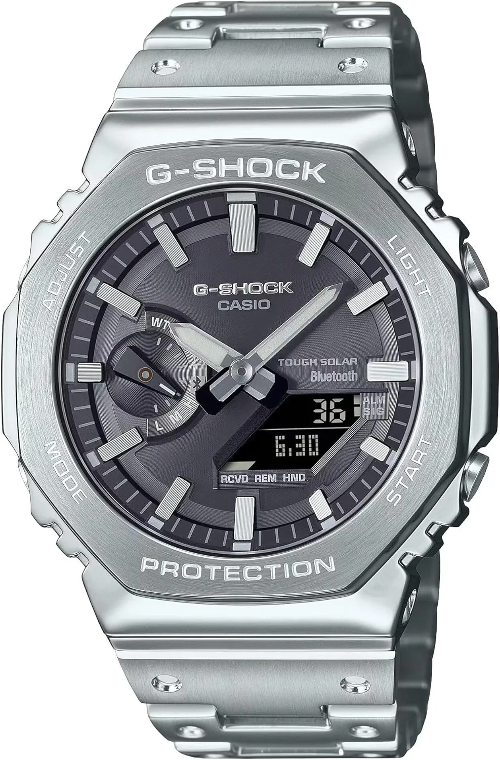 Watch Tough Solar Atomic timekeeping Full Metal Silver Ship from Japan G-Shock confine GM-B2100SD-1A Men's 