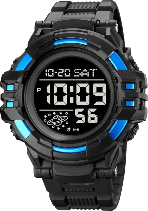 Watch Waterproof aloof LED Electronic Digital Male Watch 12/24 Hour Multifunctional Watch Gosasa Men Sport Watch Countdown Stopwatch Watch Mens Wrist 