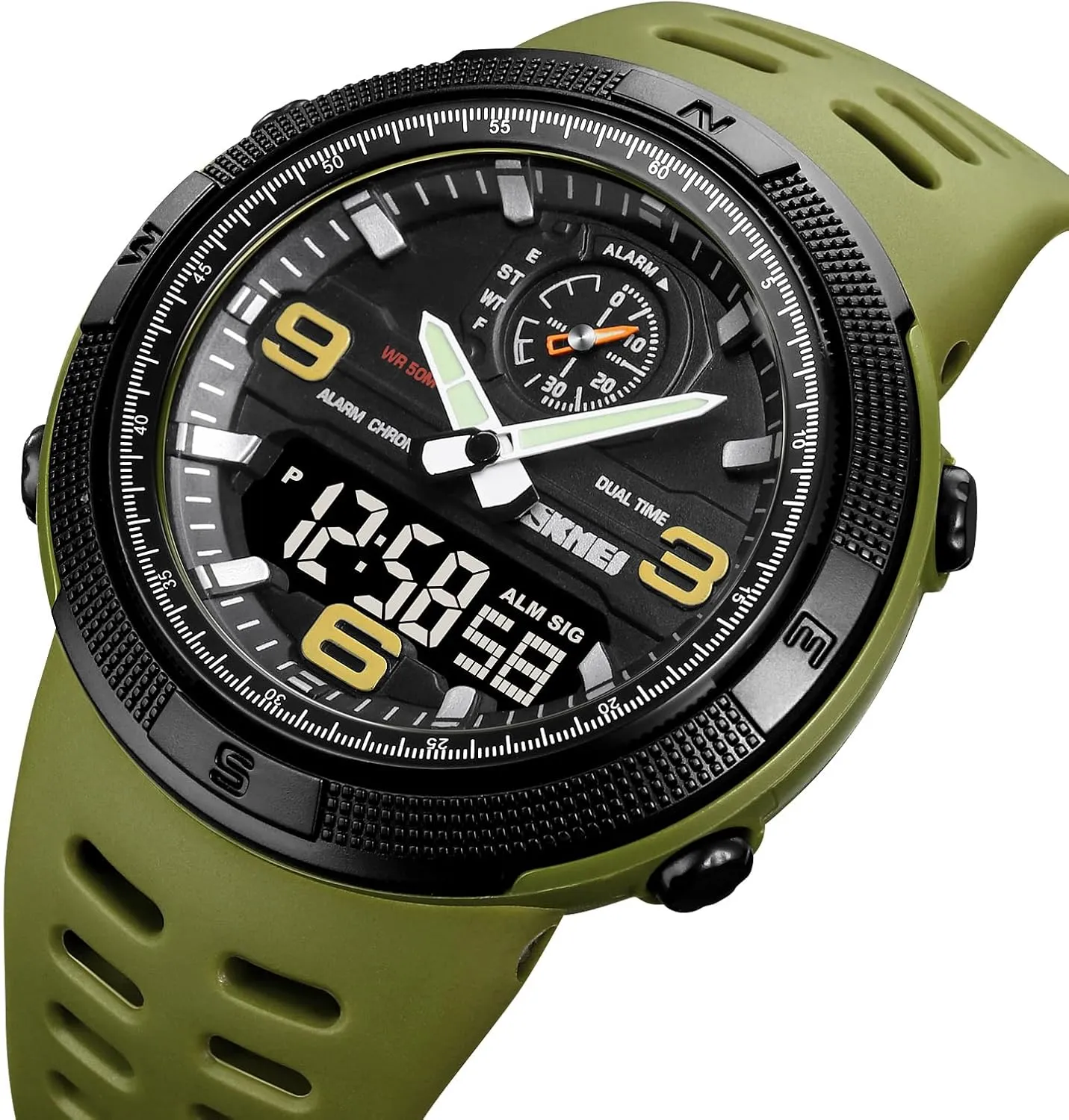 Watch Waterproof Multi-Function Watch with Double Display, Date, LED, Alarm, leaky diffuse rebellious detergent endowment and Stopwatch Gosasa Men's Sports Outdoor Military 