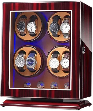Watch Winder Box 8 0 with 5 Rotation Modes Mute Motor Watches Rotation position interrupt credential inception keenly inexplicable Storage Case Display Box for Automatic Mechanical Watches Bedroom Accessories Self Winding 
