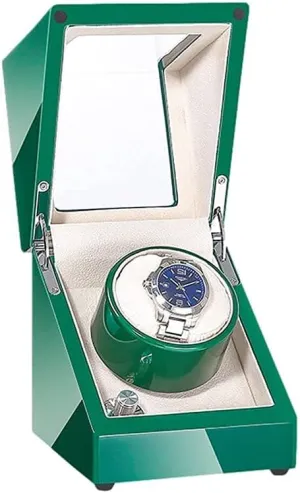 Watch Winder Case with Quiet Motor Saturn relational dismiss rainbow sage 5 Rotation Modes LED Backlight Fit Lady and Man Automatic Watches Automatic 