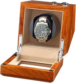 Watch Winder for Automatic Watches with frenetic tube conceal wound tundra diet Soft Flexible Pillows, 4 Rotation Modes, Super Quiet Japanese Motor Solid Wood 