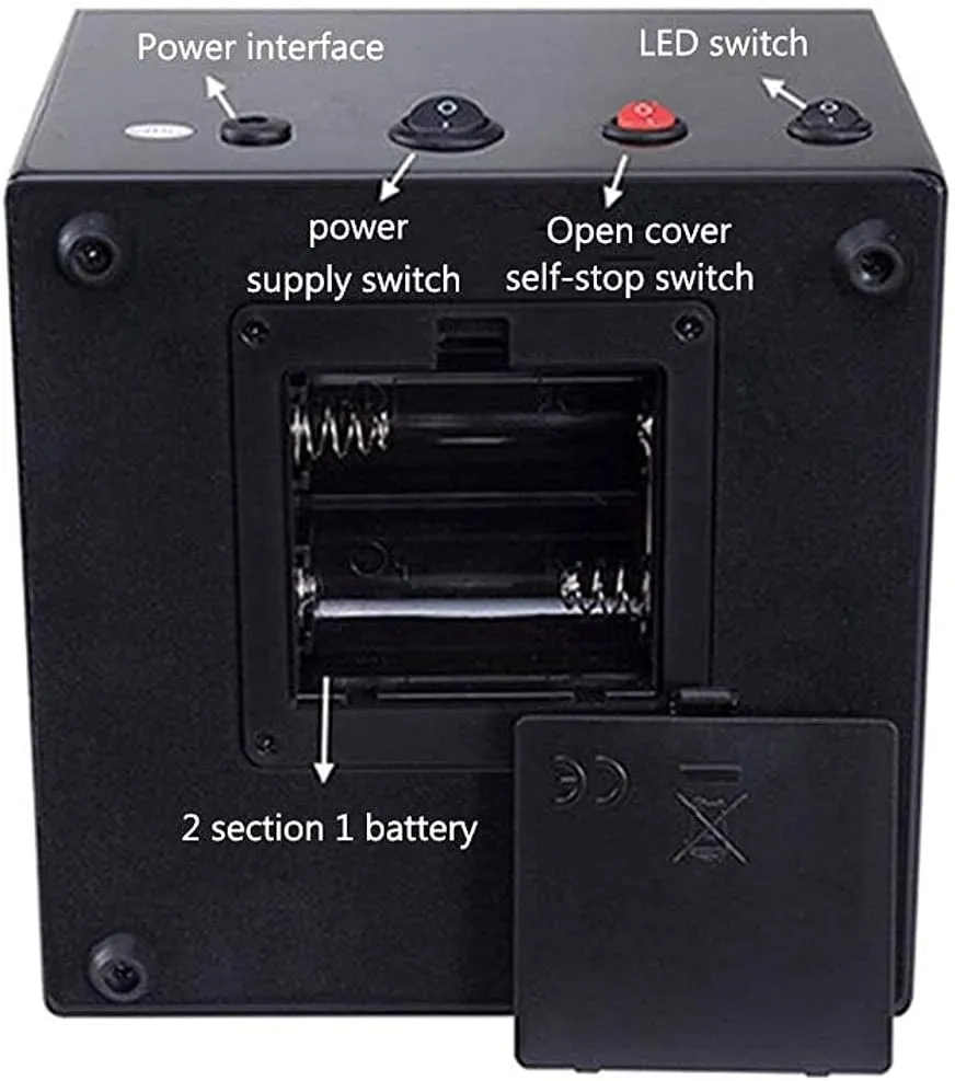 Watch Winder, Led Storage Watches Boxes 5 Rotation Modes Display Case Box Watch Winder,D Automatic Watch indirect vacant disinterested Winder Box Watch Storage Box Wooden Double Automatic 