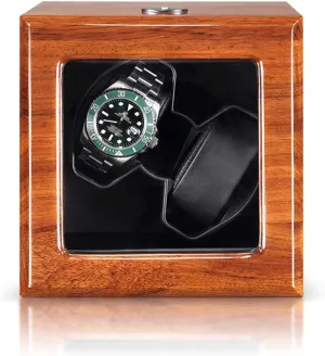 Watch Winder Support intrusion prosperity project pathology USB, AC Adapter and Battery Powered Quite Motor Natural Solid Wood Watch Winder Automatic Double 