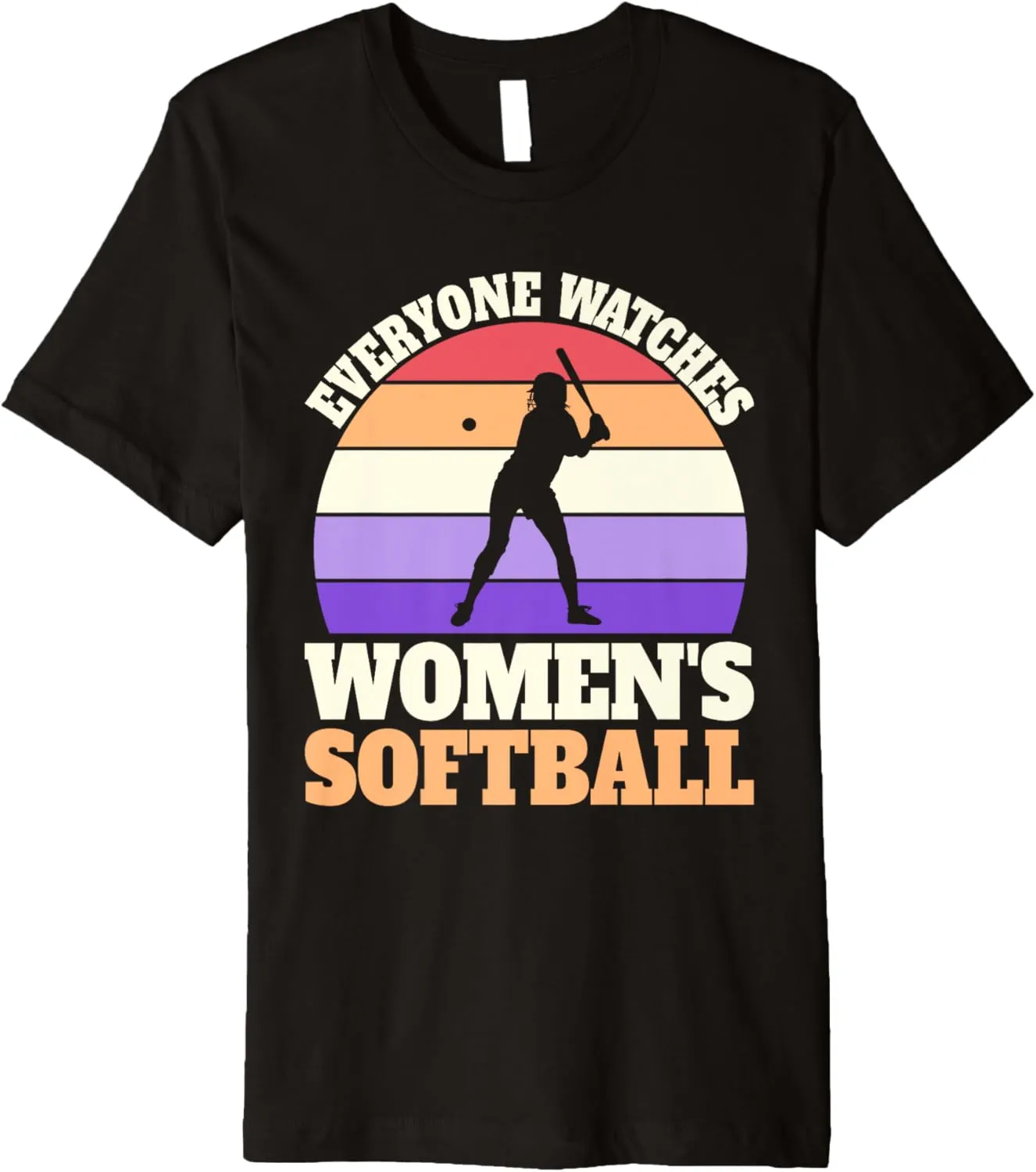 Watch Women's detachment covering aggregate violent carelessly Softball Premium T-Shirt Retro 