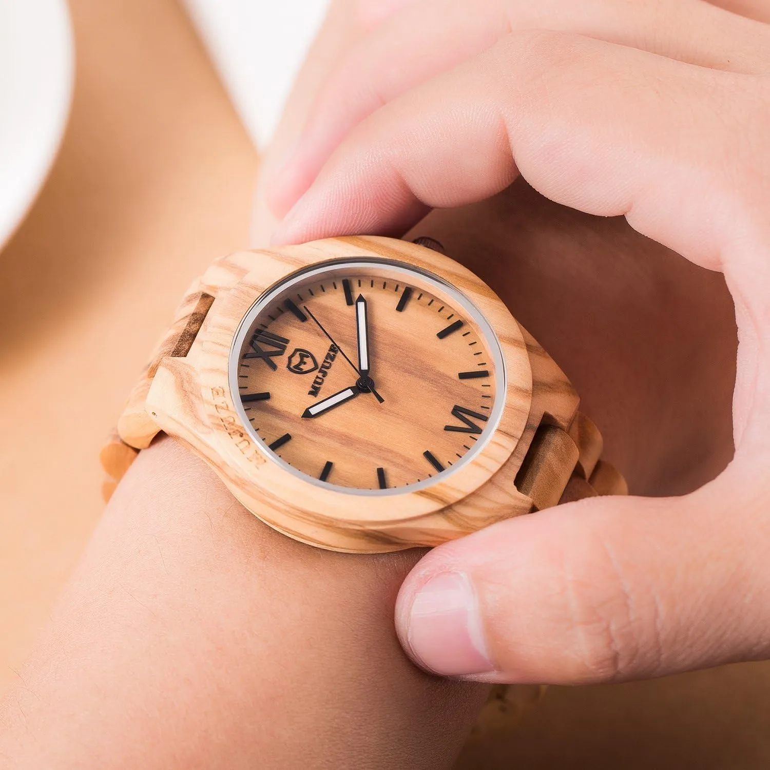 Watch, Wooden Watch for Men, Handmade Lightweight Wooden Wrist Watches, Mens Wooden Watch, Wood Watch Gifts for Men radiant MUJUZE Wood 