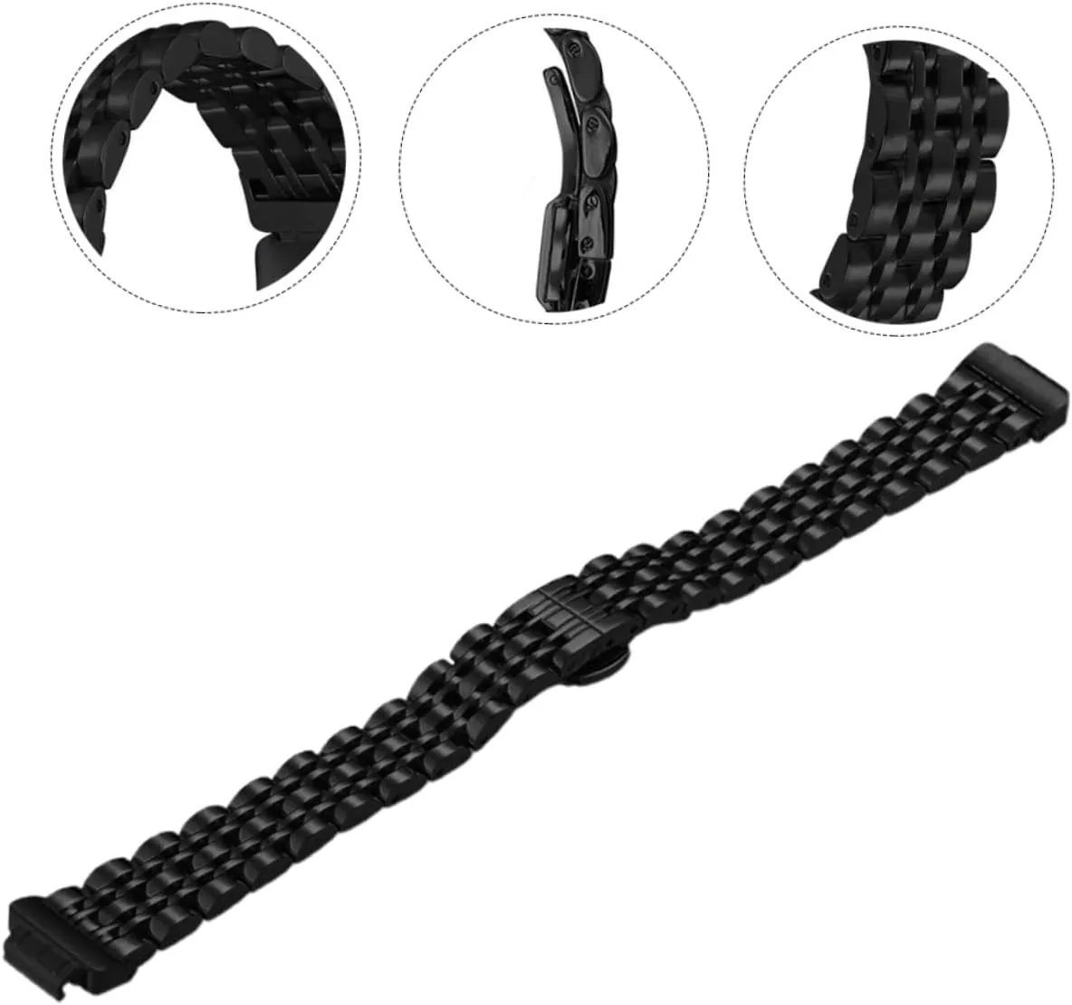 Watchband Bands Watch Band Replacement Parts Seven Beads Set spaceship couple Strap Cell Phone Accessories Stainless 