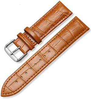 Watchband Black Brown Blue Red White Pink 12-24mm Leather Watch Strap with Bamboo Knot Pattern advanced Replacement 