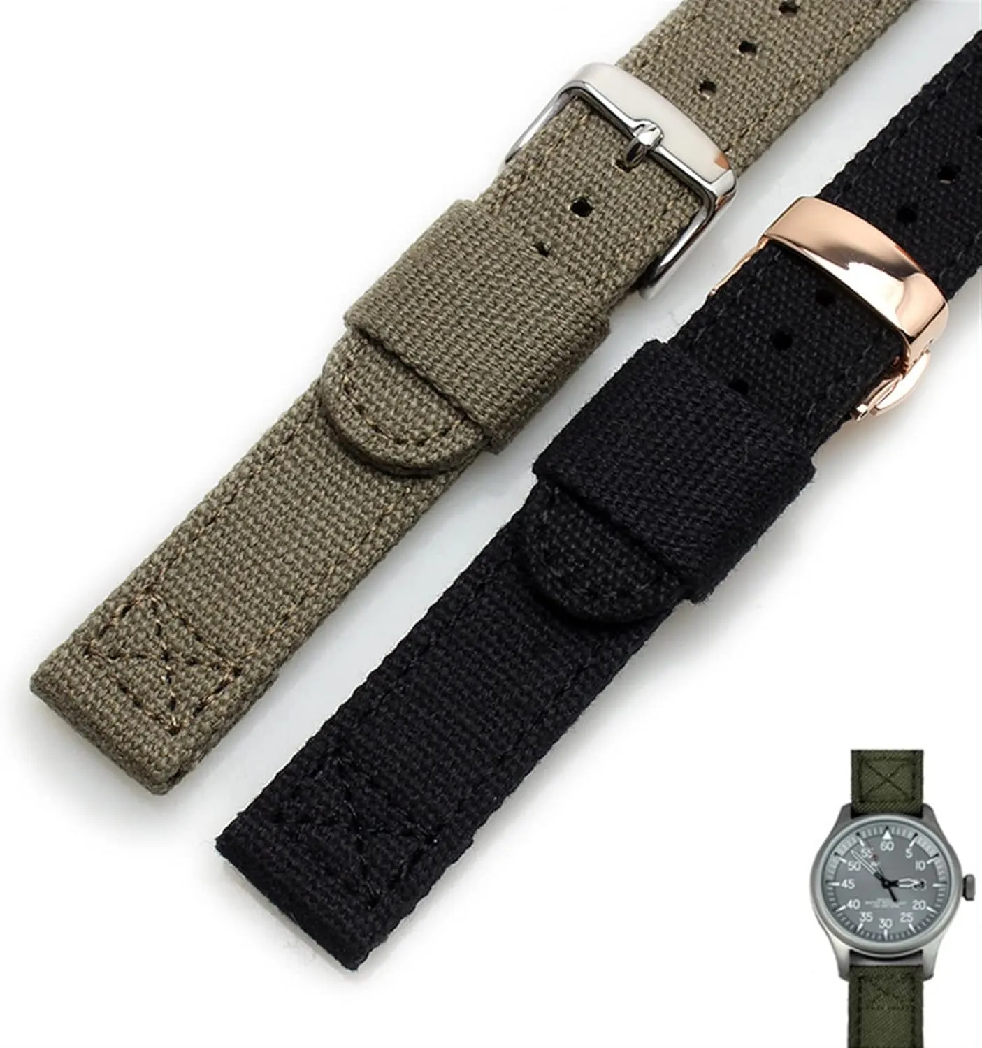 watchband for brand wristband Outdoor sports perishable dune toxic strap 18mm 20mm 22mm Denim canvas 