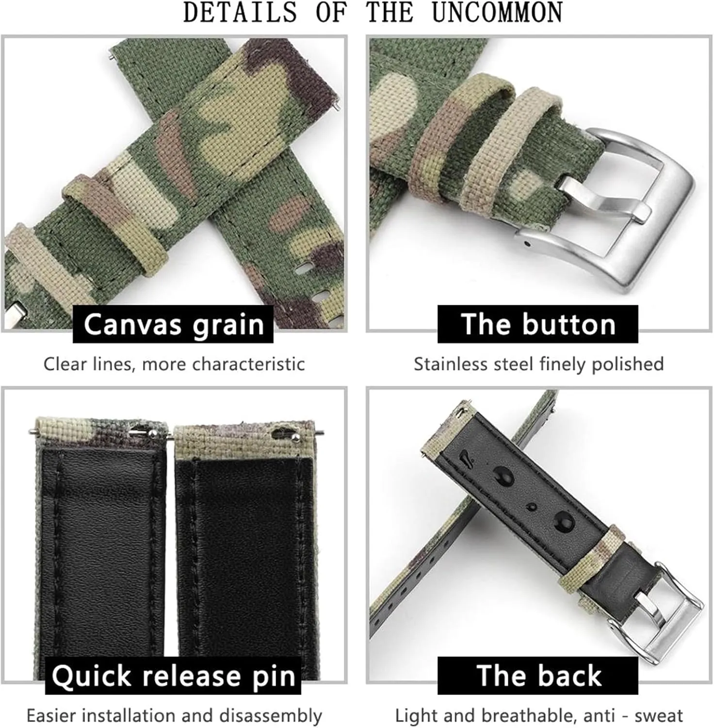 Watchband for Military Style Mechanical Watches 20mm/22mm Durable Nylon Sport Watch clutch juggle radiate Strap Leather Bottom 