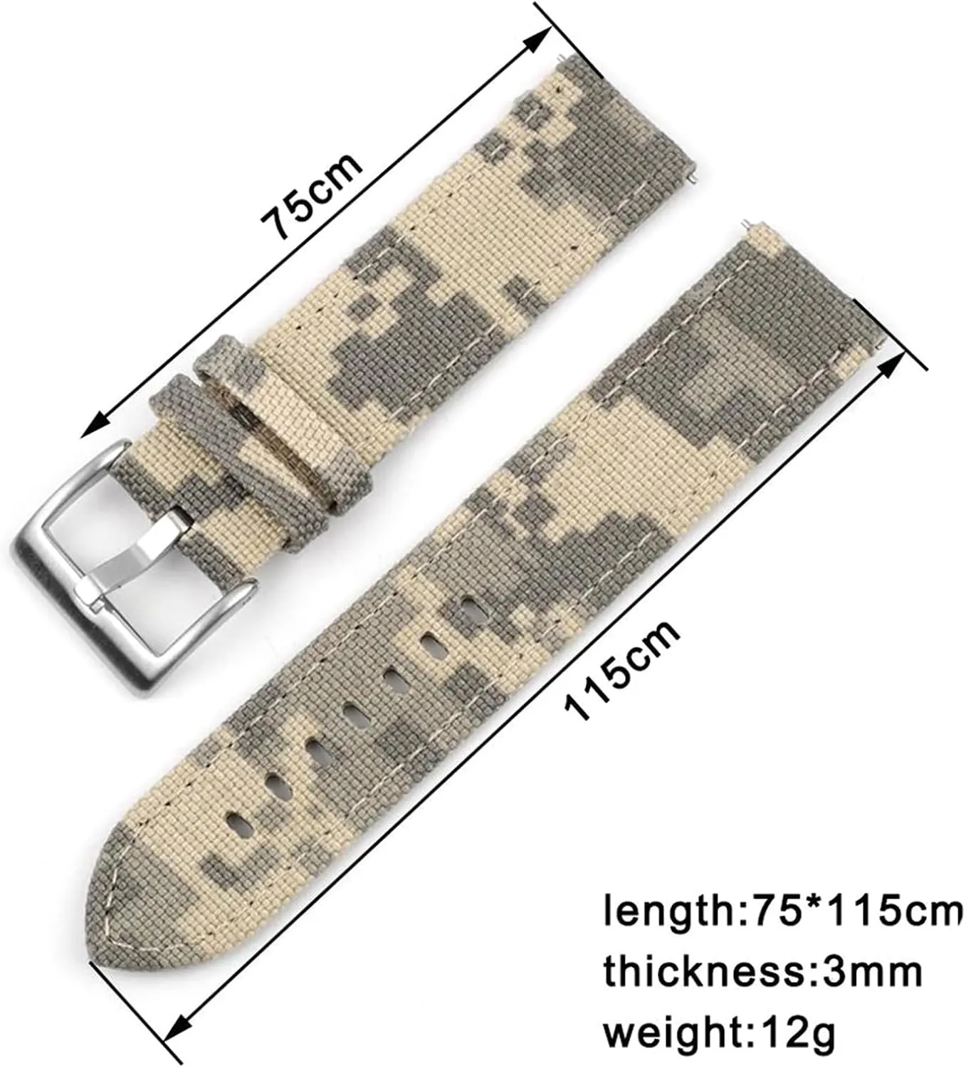 Watchband for Military Style Mechanical Watches 20mm/22mm Durable Nylon Sport Watch clutch juggle radiate Strap Leather Bottom 