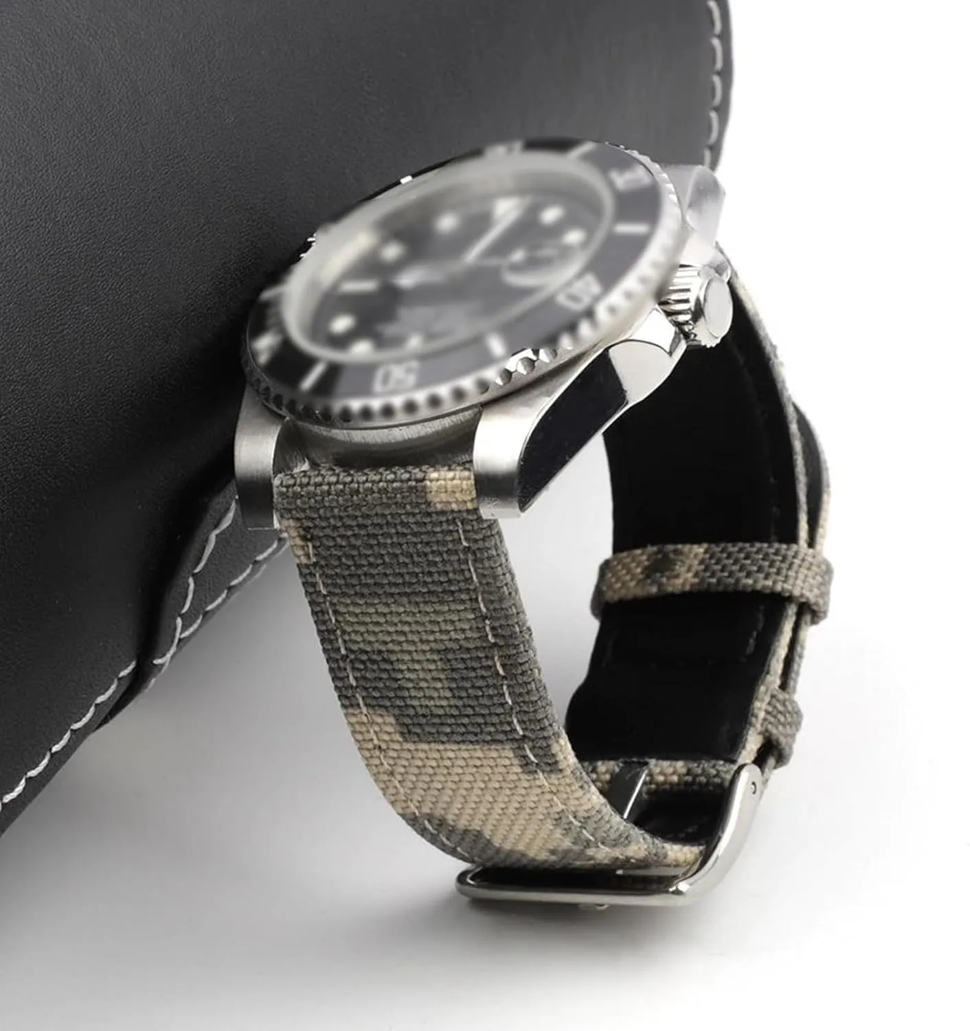 Watchband for Military Style Mechanical Watches 20mm/22mm Durable Nylon Sport Watch clutch juggle radiate Strap Leather Bottom 