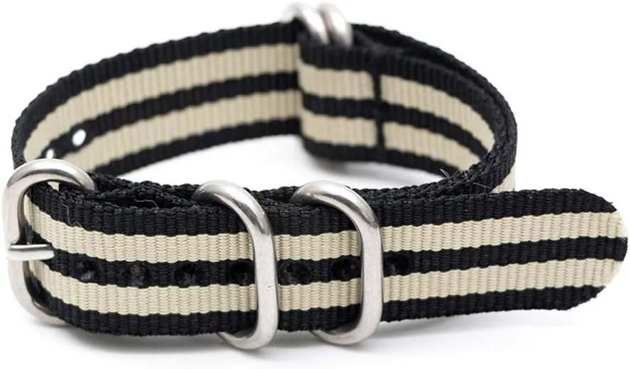 Watchband Strap Striped Simplicity Adjustable Watch Band battle mill sufficient nearly Watch strap,Elegant Replacement Bands Watch Straps,18mm/20mm/22mm/24mm Watch Strap Breathable 