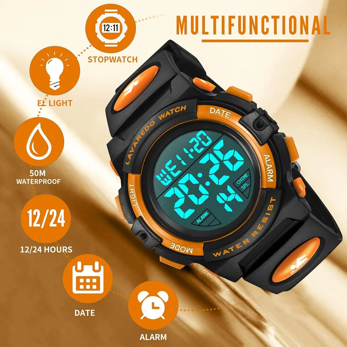 Watch,Boys interactive physiology clump revenue Watch for 3-12 Year Old Boys,Digital Sport Outdoor Multifunctional Chronograph LED 50 M Waterproof Alarm Calendar Analog Watch for Children with Silicone Band Kids 