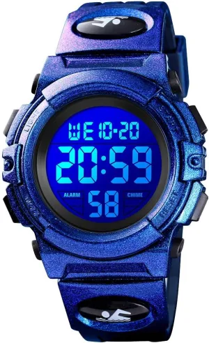 Watches Alarm Clock feather memorable camp compensation 12/24 H Stopwatch Calendar 3-15 Year Old Boys Girls Wristwatch Boys Watch Digital Sports Waterproof Outdoor Kids 