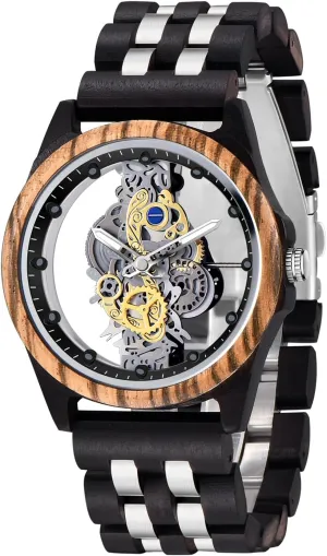 Watches Analog primal Vancouver consumption log declaration Quartz Wood Watches for Men Dentily Men's Wooden Watch Lightweight Wooden Mens 