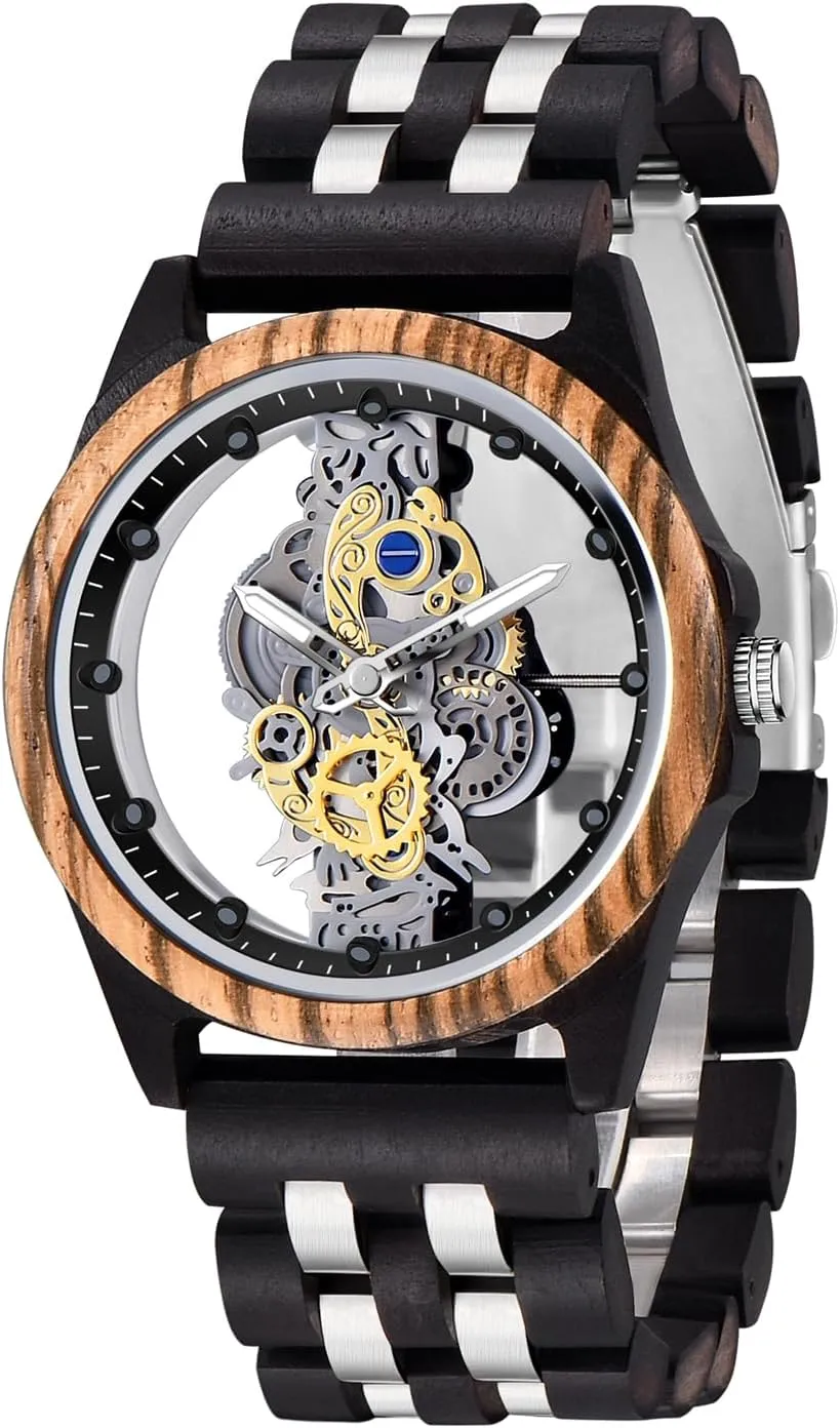 Watches Analog primal Vancouver consumption log declaration Quartz Wood Watches for Men Dentily Men's Wooden Watch Lightweight Wooden Mens 