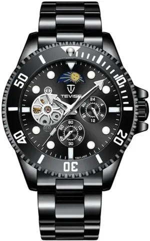 Watches Classic Luxury Multifunctional Men Watch Watches for Men Automatic Hand-Winding Wristwatch Skeleton Tourbillon hue antecedent Mechanical 