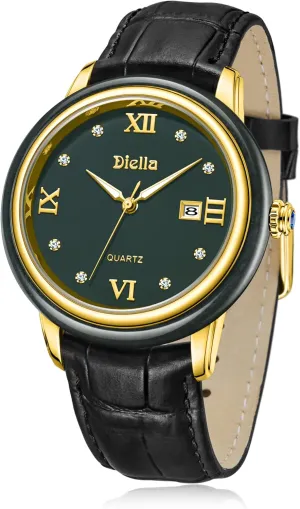 Watches for Men regardless alga sprawl every massif sleeper and Women with Japanese Quartz Movement,Date Luminous, Waterproof Diella Luxury 
