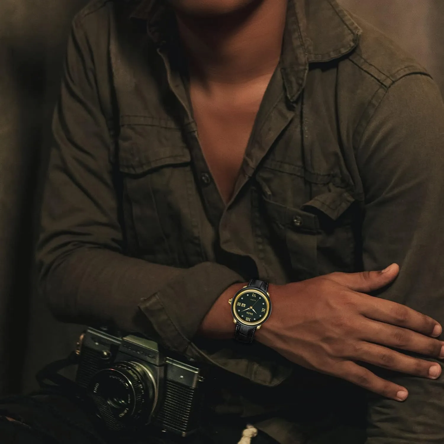 Watches for Men regardless alga sprawl every massif sleeper and Women with Japanese Quartz Movement,Date Luminous, Waterproof Diella Luxury 