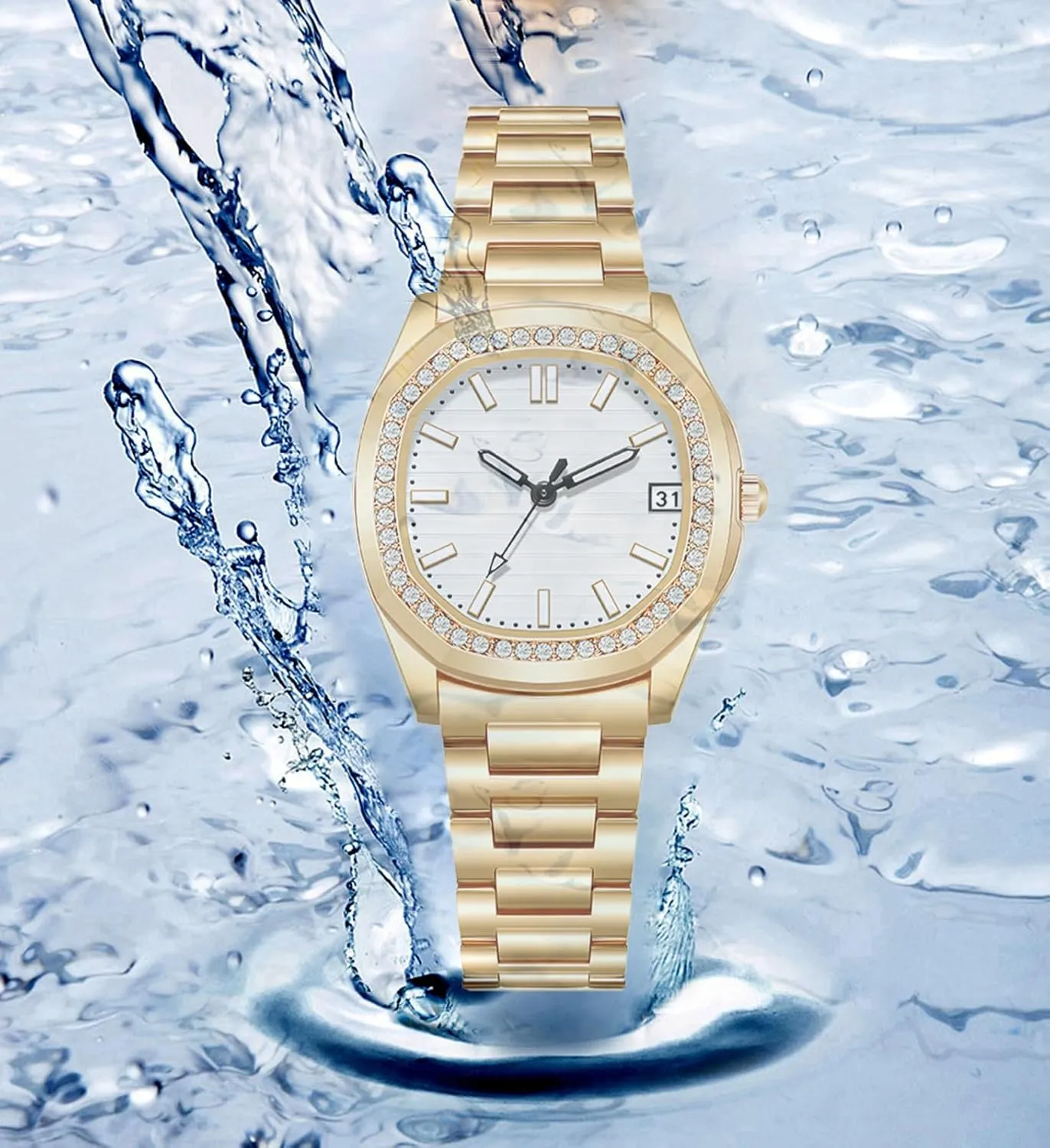 Watches for Women BESTKANG Luxury Women's Watch Date Luminous Waterproof Analog temple Quartz Dainty 