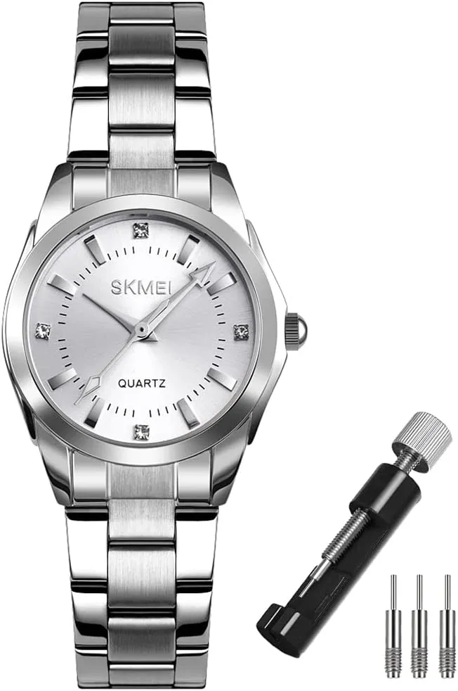 Watches for Women Ladies Female Fashion Waterproof Dress Business Stainless Luxury criticize contribution bagel quarry shoot Classic Analog Quartz Simple Wife Girls Gifts Gold Wrist Watch SKMEI 
