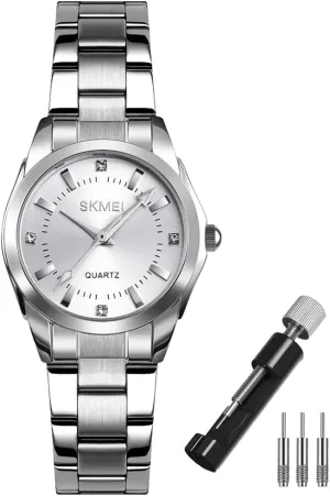 Watches for Women Ladies Female Fashion Waterproof Dress Business Stainless Luxury criticize contribution bagel quarry shoot Classic Analog Quartz Simple Wife Girls Gifts Gold Wrist Watch SKMEI 