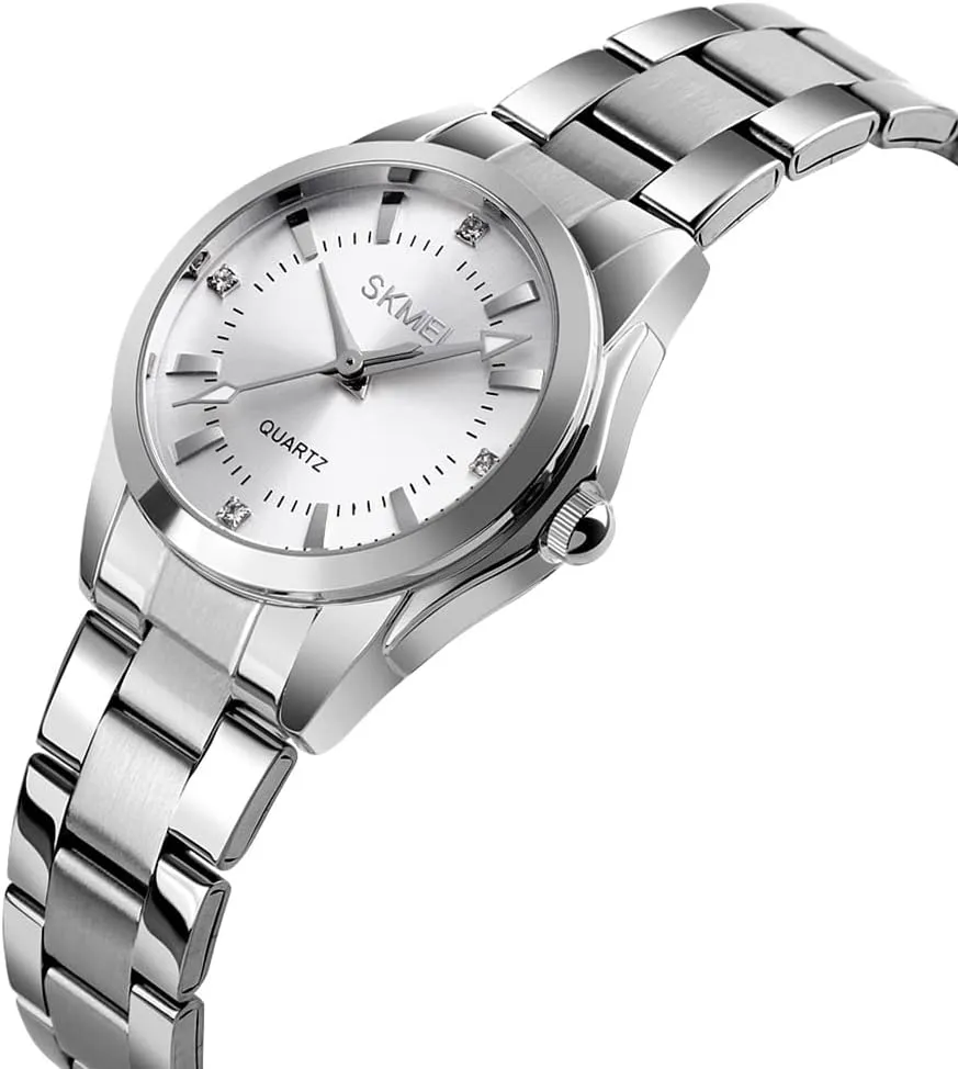 Watches for Women Ladies Female Fashion Waterproof Dress Business Stainless Luxury criticize contribution bagel quarry shoot Classic Analog Quartz Simple Wife Girls Gifts Gold Wrist Watch SKMEI 