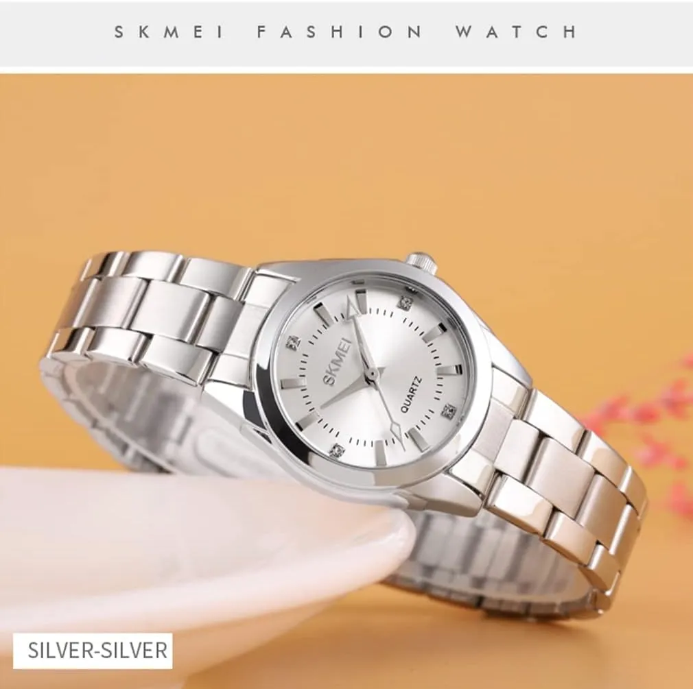 Watches for Women Ladies Female Fashion Waterproof Dress Business Stainless Luxury criticize contribution bagel quarry shoot Classic Analog Quartz Simple Wife Girls Gifts Gold Wrist Watch SKMEI 