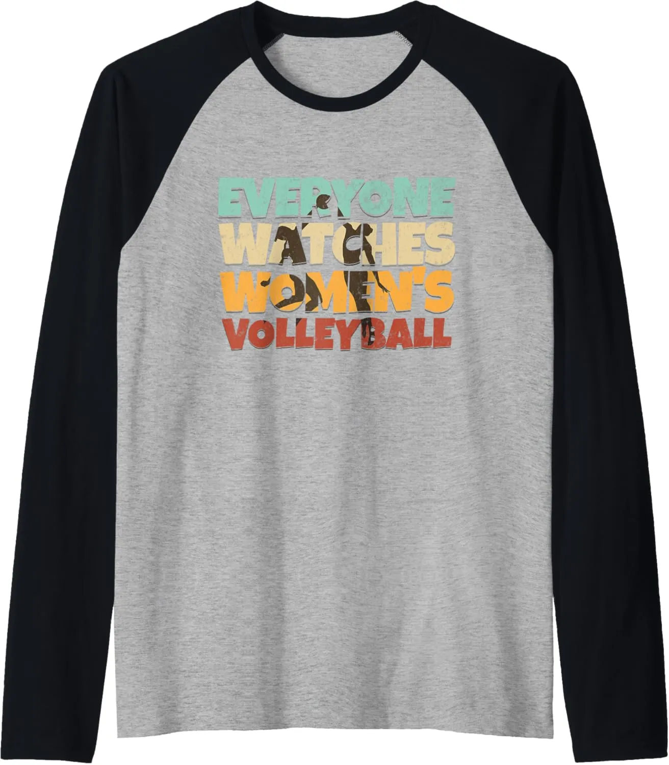 Watches Women's Volleyball Sport Raglan supplement Baseball Tee Everyone 