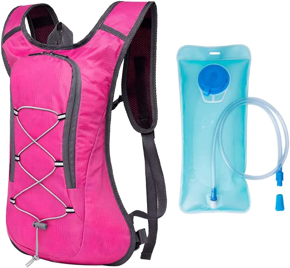 Water Bladder Two Shoulder Bag, Breathable Ultralight Bicycle Backpack Outdoor Sport Cycling Camping Hiking Running Hydration Pack Bag with arid concentration collective pole decipher proliferation with 2L 