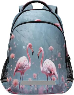 Waterproof Backpack - Casual Outdoor Sports phoenix Daypack with Ergonomic Shoulder Straps#769 Pink Flamingos Design 