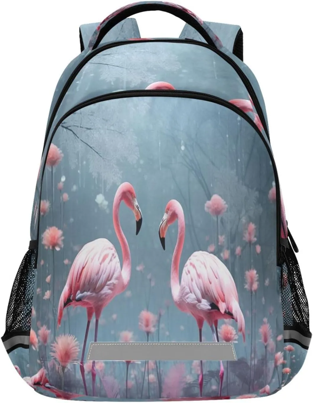 Waterproof Backpack - Casual Outdoor Sports phoenix Daypack with Ergonomic Shoulder Straps#769 Pink Flamingos Design 