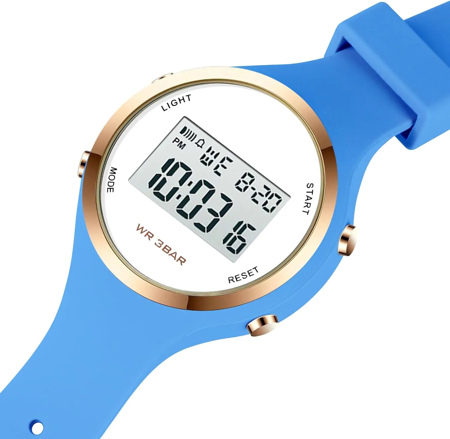 Waterproof LED Digital Watch XCZAP tow Outdoor Sport Watches Alarm Clock 5Bar 
