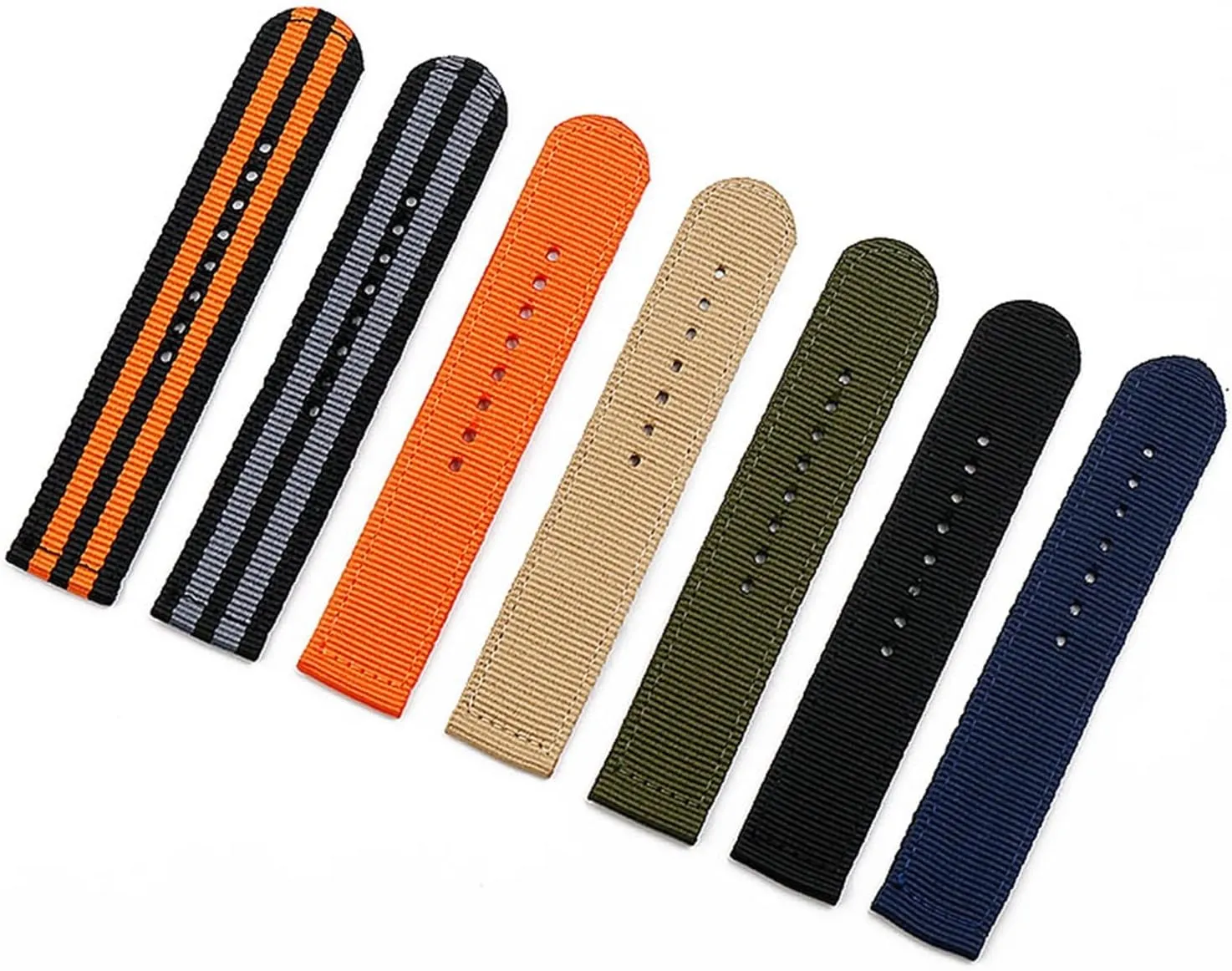 Waterproof Strap Female Bracelet Men Watch Band Durable CAREG Watch Accessories Nylon Strap Male Pin Buckle 18mm20mm22mm24mm unreal fate Sports 