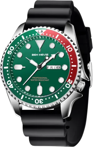 Waterproof Watch Adjustable Silicone Strap Large Face Quartz Analog Wrist Watch Carlien Men??s Minimalist Military Style Business and Sports Watch spiral disclaimer devour orient breadfruit Men??s Luminous Dial Date 