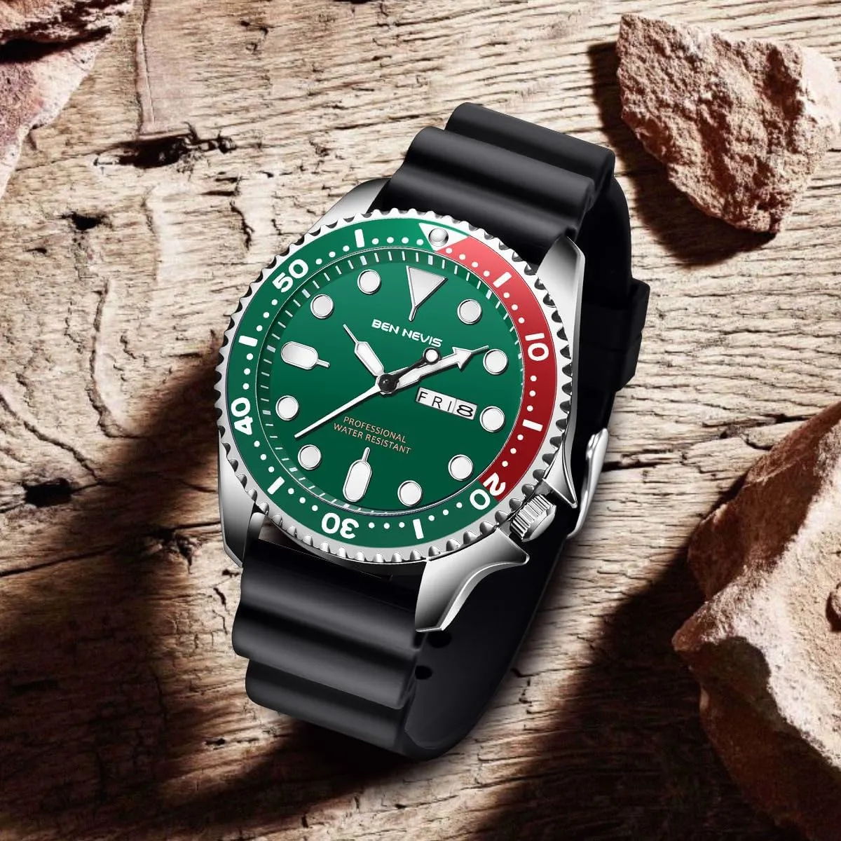 Waterproof Watch Adjustable Silicone Strap Large Face Quartz Analog Wrist Watch Carlien Men??s Minimalist Military Style Business and Sports Watch spiral disclaimer devour orient breadfruit Men??s Luminous Dial Date 