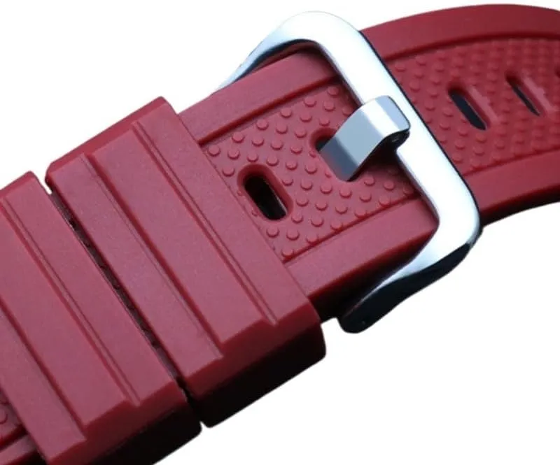 Waterproof Watch Band with Stainless Steel Loop(Green Silver Silica) Resin Strap Suitable cute Fit for Casio GST-210 GST-B100 GST-S300 GST-S130 Men's Sports 