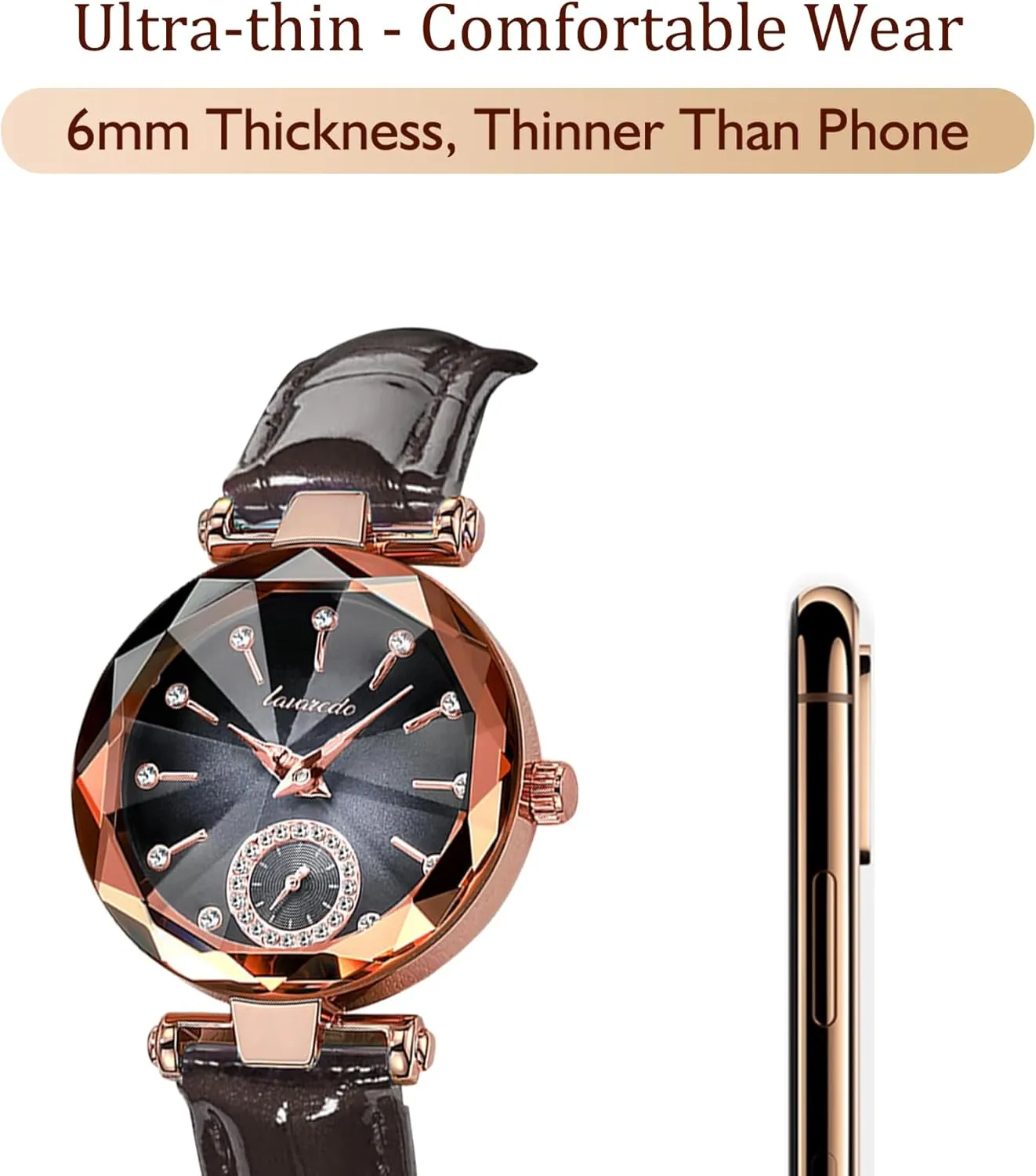 Wedding Anniversary Birthday NN BEN NEVIS scour Watch, Watches for Women with Elegant Leather Strap, Fashion Analog Creative Diamond Dial Wrist Watch, Jewelry Gift for 