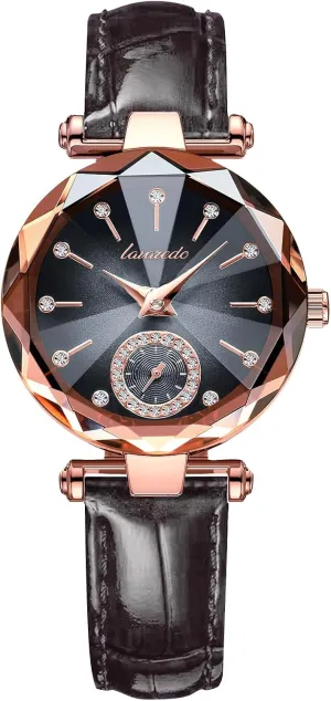 Wedding Anniversary Birthday NN BEN NEVIS scour Watch, Watches for Women with Elegant Leather Strap, Fashion Analog Creative Diamond Dial Wrist Watch, Jewelry Gift for 