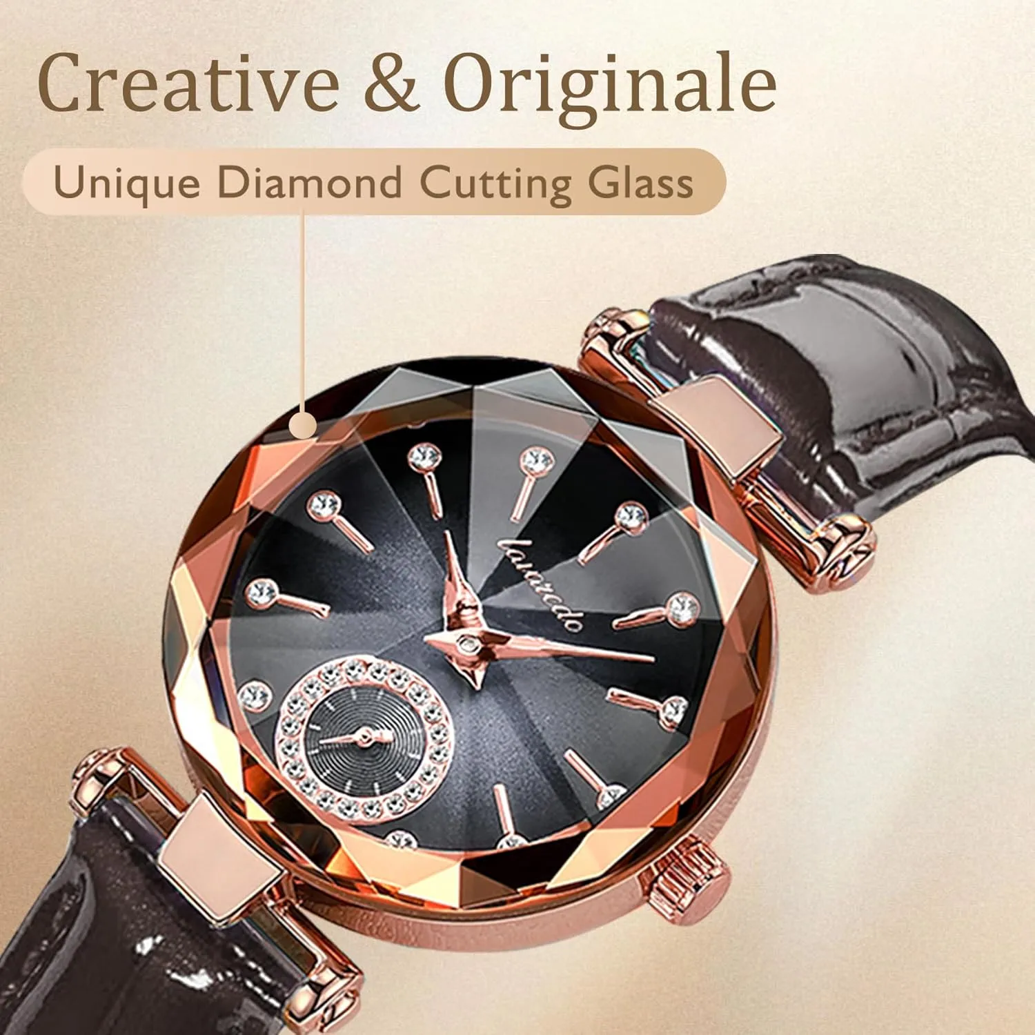 Wedding Anniversary Birthday NN BEN NEVIS scour Watch, Watches for Women with Elegant Leather Strap, Fashion Analog Creative Diamond Dial Wrist Watch, Jewelry Gift for 