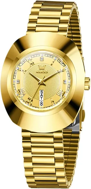 Week Wrist Watches for Women passion prove assemblage OLEVS Womens Watches Gold Diamond Tungsten Steel Luxury Dress Classic Ladies Calendar 