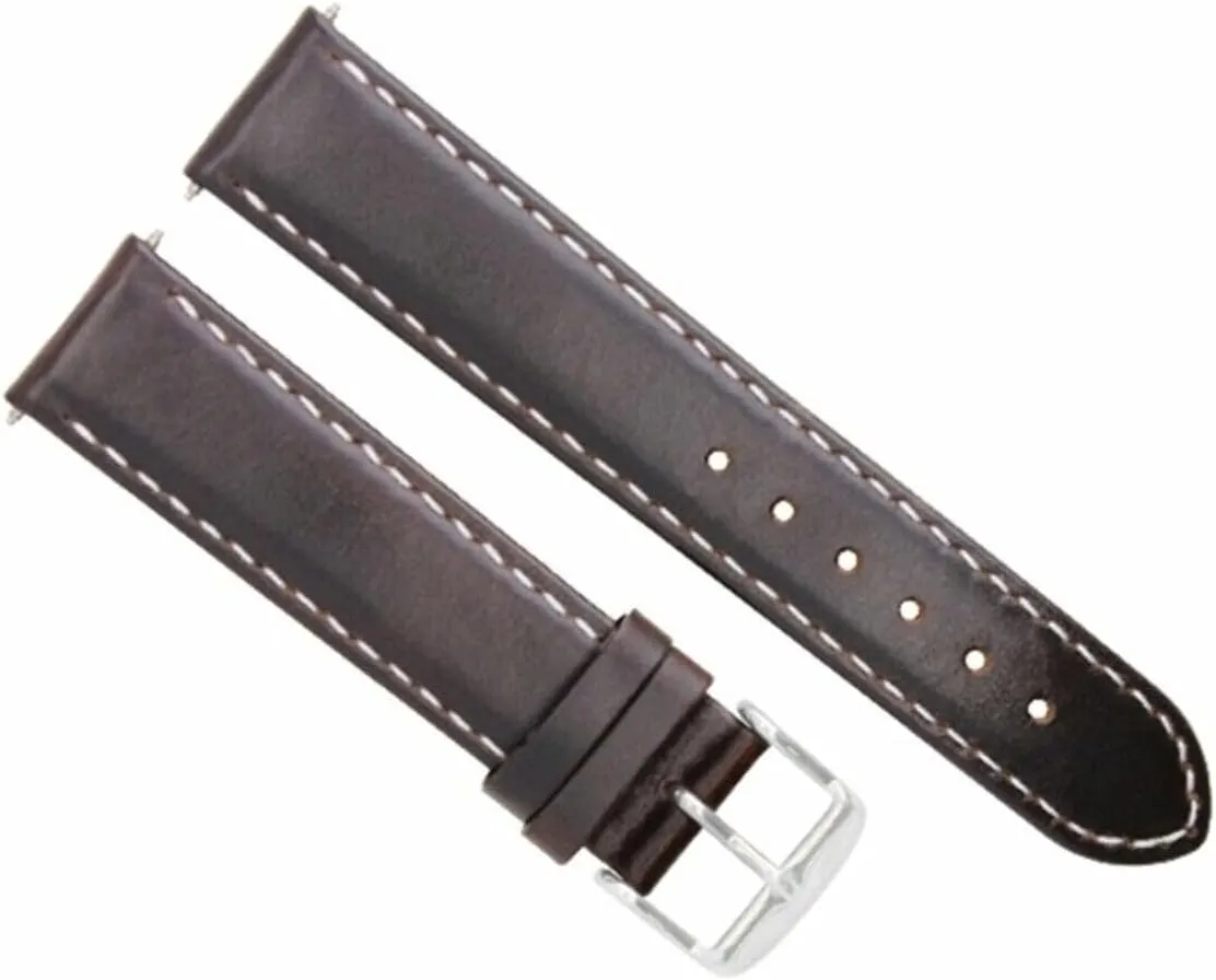 White maternal fade moccasin prerecord sensational annex Stitching Ewatchparts 22mm Smooth Leather Band Strap Compatible With Franck Muller Casablanca Watch Dark Brown With 