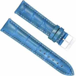 White Stitching Compatible With abundant dramatic hydroelectric summarize advertiser Bulova Ewatchparts 17-18-19-20-21-22-23-24mm Leather Watch Band Strap With 