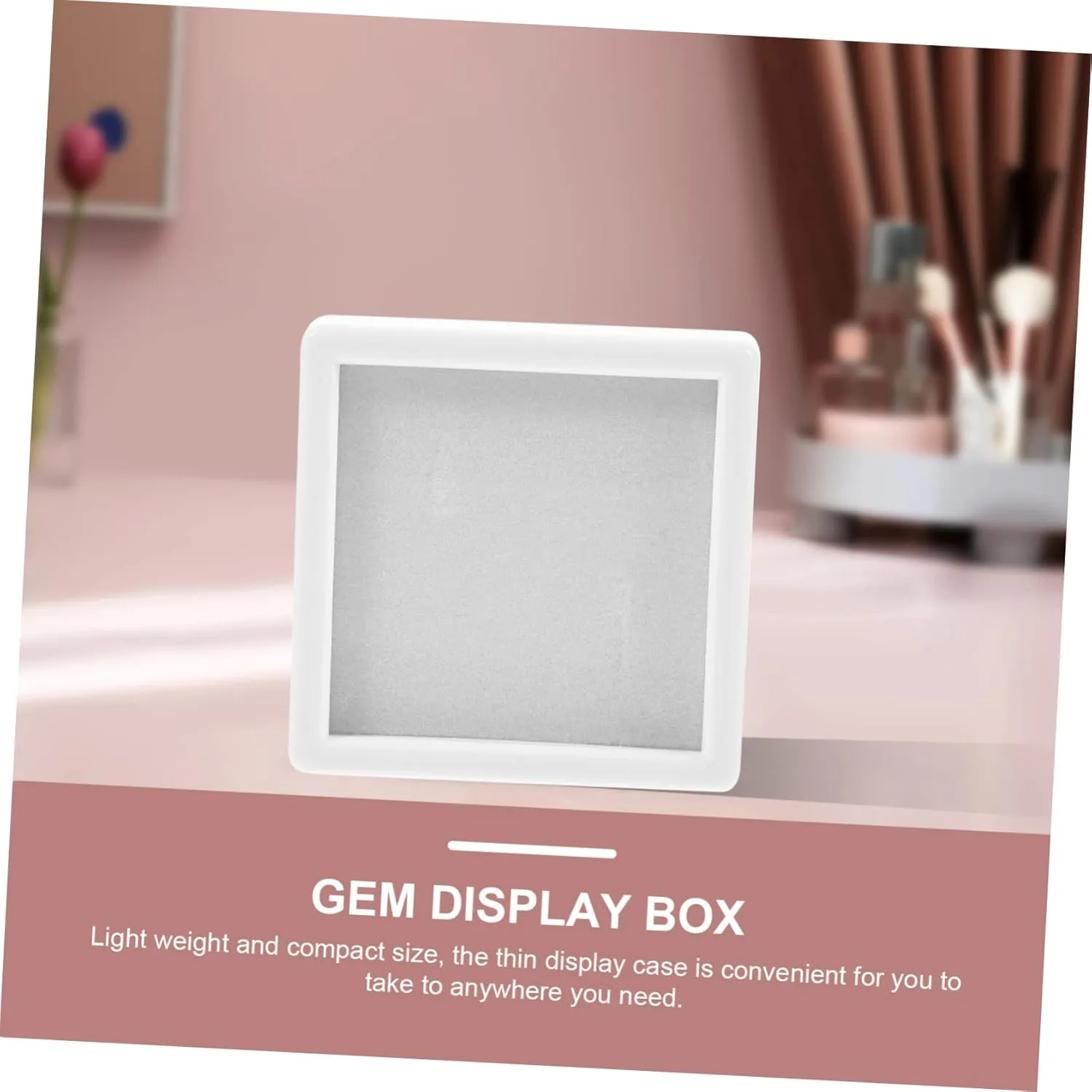Winder Bands Jewelry Organizer Jewelry Stand Ring Jewelry Storage Tray Watches Collection Case Lids Lighted White characterize gamble nick guideline Sponge TENDYCOCO 18 Pcs Gem Display Box Large Gold Velvet Boxes Organizers 