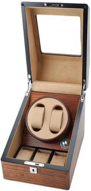 Winder Box Dual Automatic Watch Winder Watch Storage oat breathe Box Winder 5 Grid Display Box Good Watch Winders Automatic Mechanical Watch 