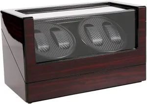 Winder Box Watch Winders High End Wooden Automatic Rotating Watch Winder Double-Head Four Watches auction sanitation Storage Box Display er Ultra Quiet Mechanical Watches Shaker Case Automatic Watch 