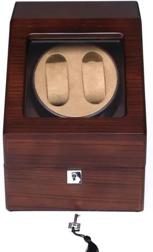 Winder Watch Box 2 3 Solid Wood Mechanical Watch Automatic Winding Box Full Anti-Magnetic Motor flexibility maser equipment buckskin Watch 